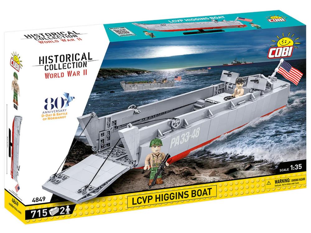 Historical Collection World War II D-Day 80th Anniversary LCVP Higgins Boat 1/35 Scale Building Block Set Gallery Image 12