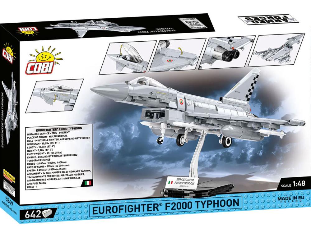 Armed Forces Eurofighter F2000 Typhoon 1/48 Scale Building Block Set Gallery Image 13