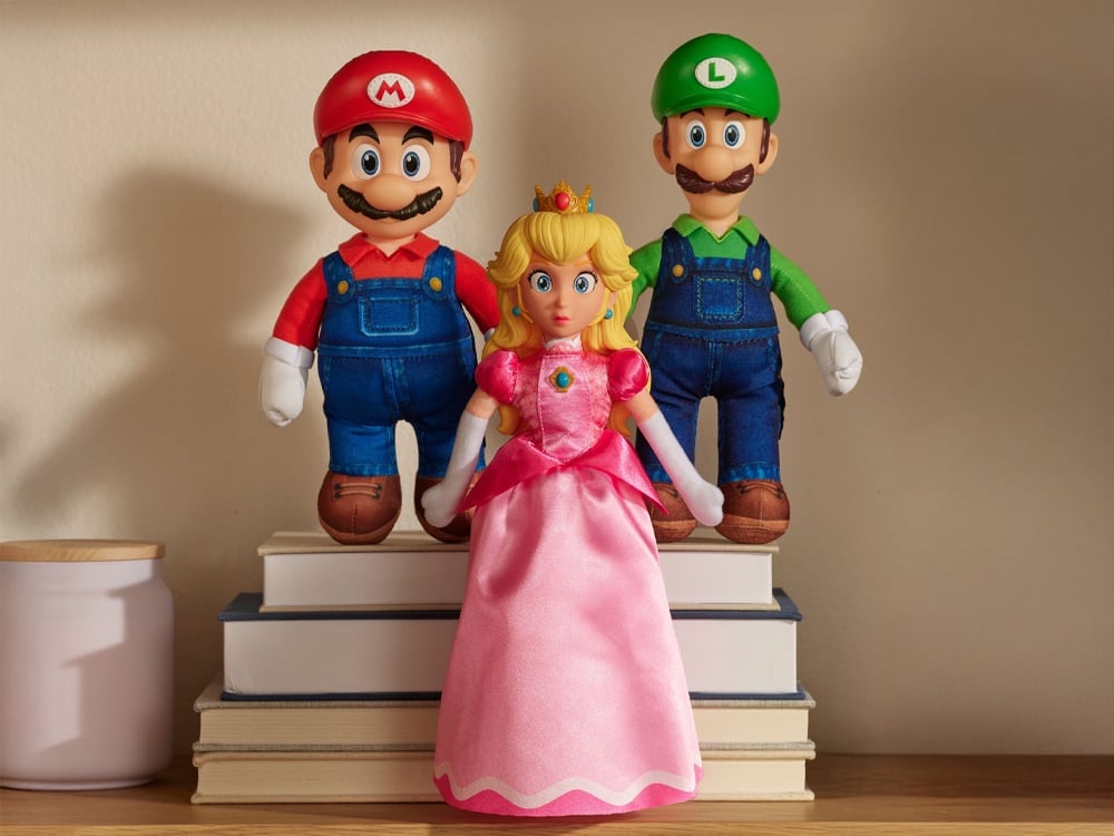 The Super Mario Galaxy Movie 9-Inch Scale Set of 3 Plush Gallery Image 1