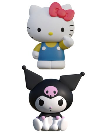 Sanrio Hello Kitty & Kuromi 3D Magnet Two-Pack