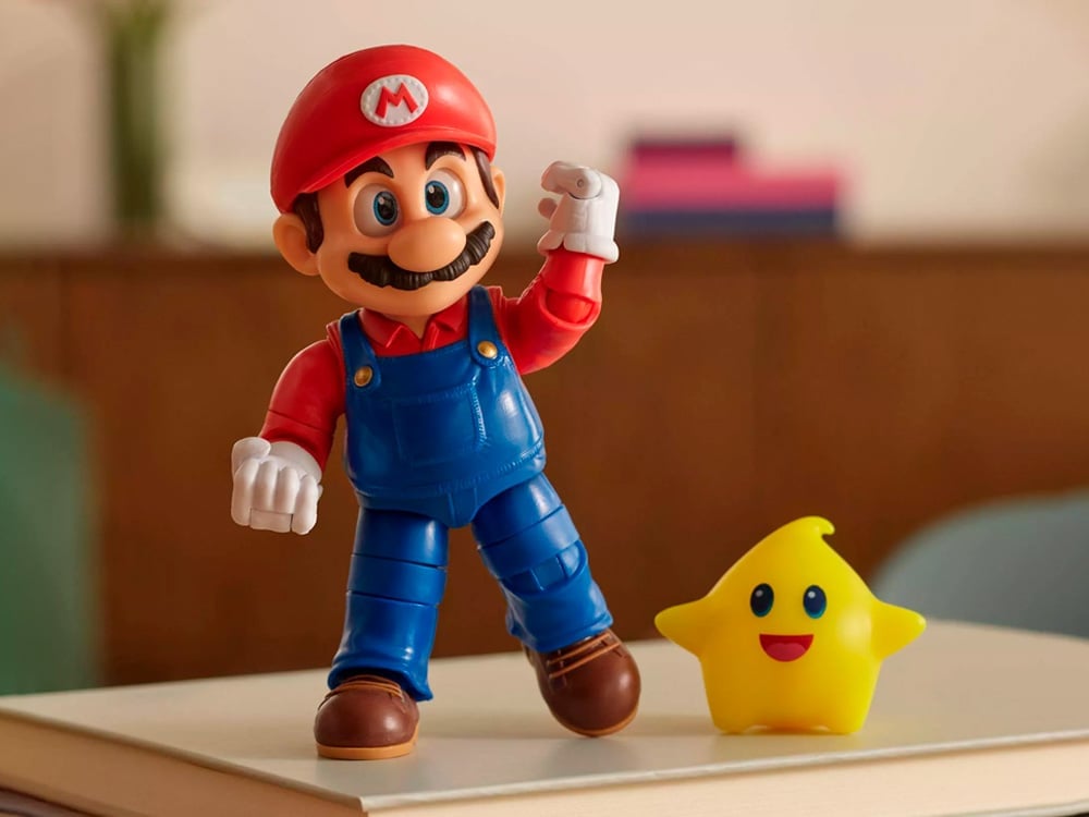 The Super Mario Galaxy Movie Mario 5-Inch Scale Action Figure Gallery Image 1