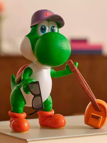 The Super Mario Galaxy Movie Yoshi 5-Inch Scale Action Figure Gallery Image 2