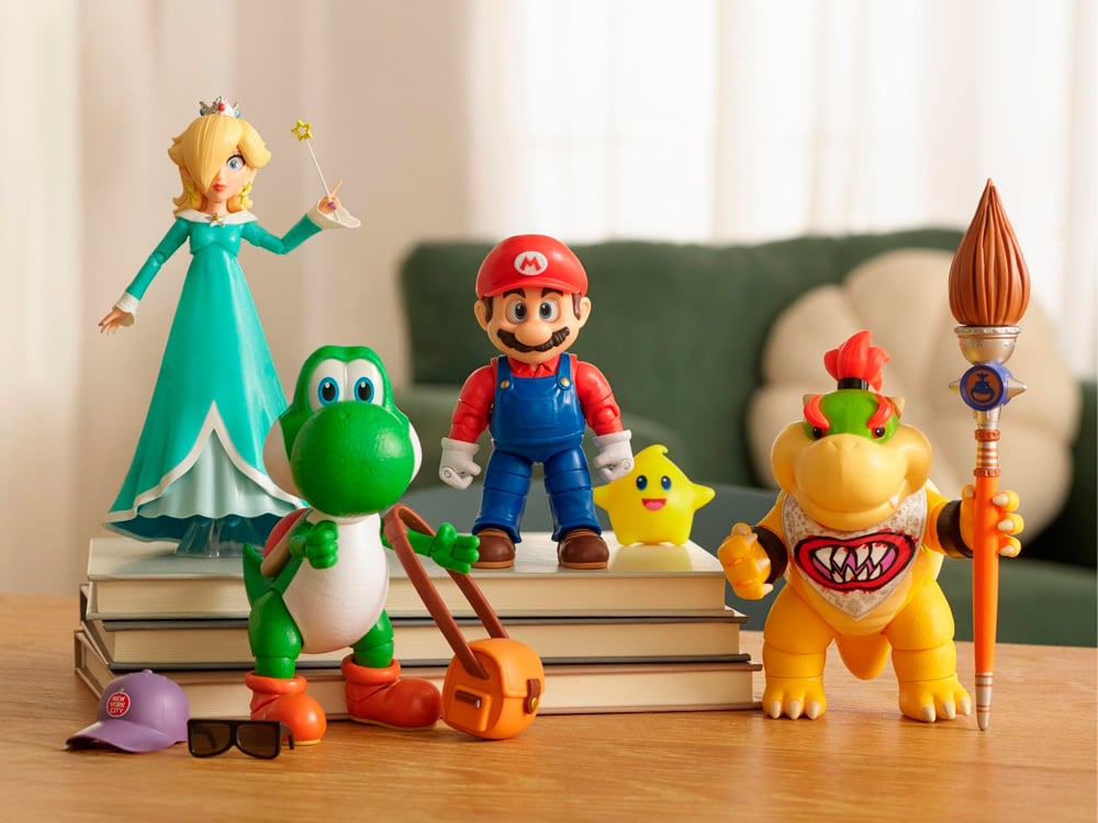 The Super Mario Galaxy Movie 5-Inch Scale Set of 4 Action Figures Gallery Image 1