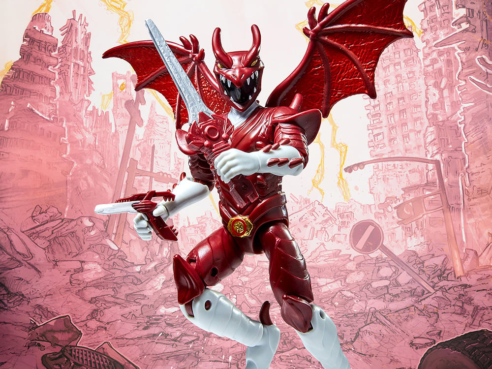 Godzilla vs. The Mighty Morphin Power Rangers II Red Rodan Kaiju Ranger Action Figure Gallery Image 1