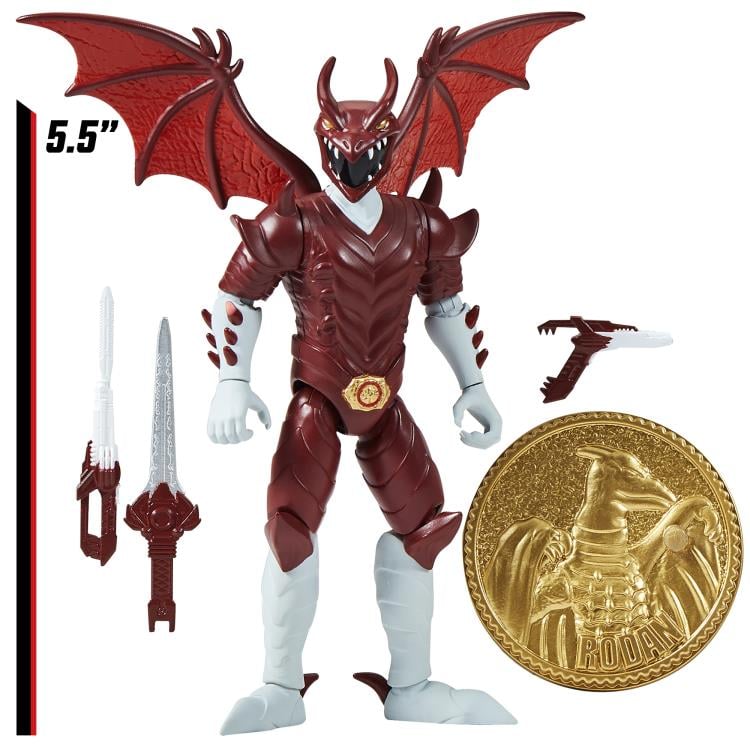 Godzilla vs. The Mighty Morphin Power Rangers II Red Rodan Kaiju Ranger Action Figure Gallery Image 8
