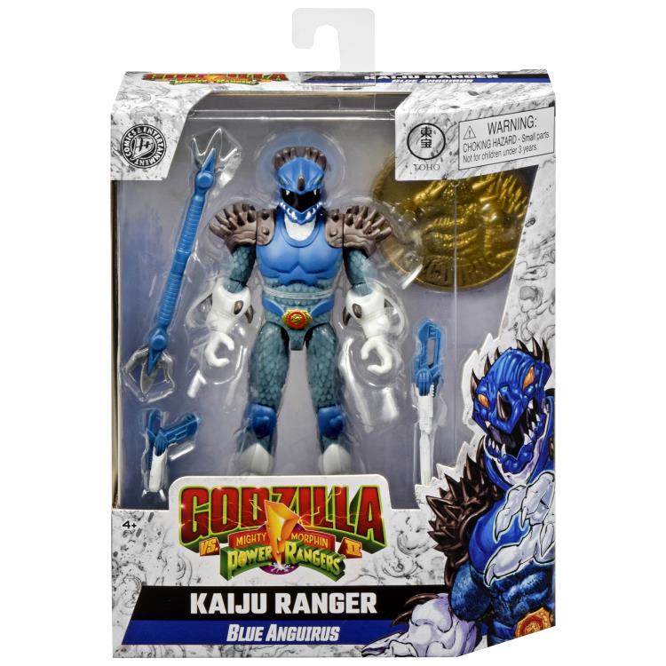 Godzilla vs. The Mighty Morphin Power Rangers II Blue Anguirus Kaiju Ranger Action Figure Gallery Image 9