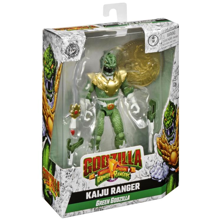 Godzilla vs. The Mighty Morphin Power Rangers II Green Godzilla Kaiju Ranger Action Figure Gallery Image 10