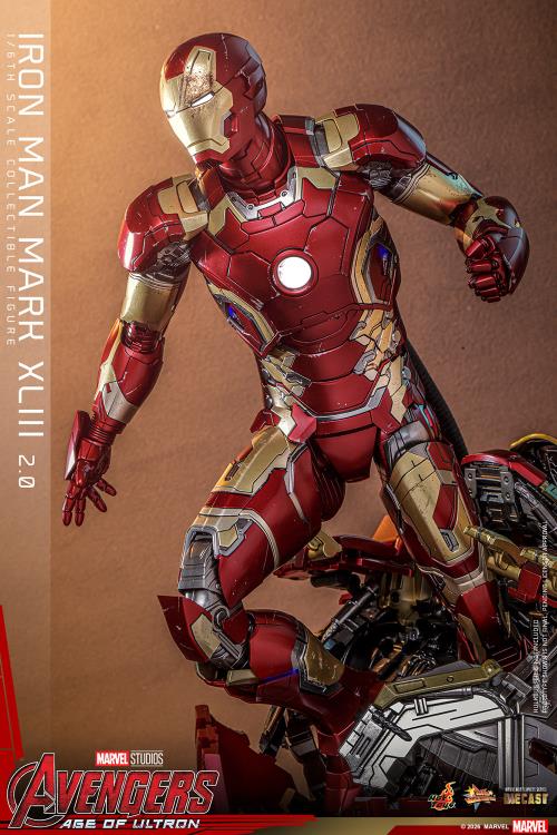Avengers: Age of Ultron MMS865D80 Iron Man Mark XLIII (2.0) 1/6th Scale Collectible Figure Gallery Image 12