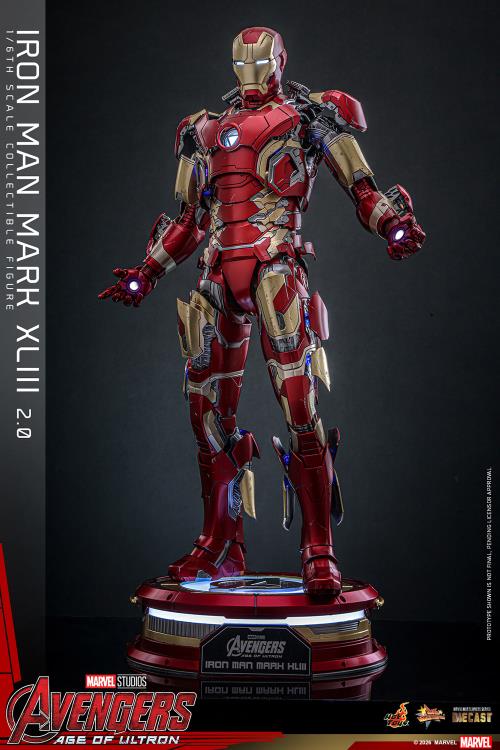 Avengers: Age of Ultron MMS865D80 Iron Man Mark XLIII (2.0) 1/6th Scale Collectible Figure Gallery Image 10
