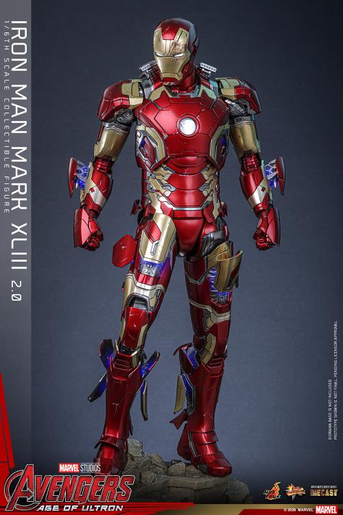 Avengers: Age of Ultron MMS865D80 Iron Man Mark XLIII (2.0) 1/6th Scale Collectible Figure Gallery Image 5