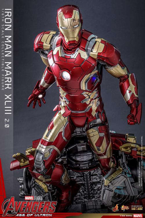 Avengers: Age of Ultron MMS865D80 Iron Man Mark XLIII (2.0) 1/6th Scale Collectible Figure Gallery Image 8