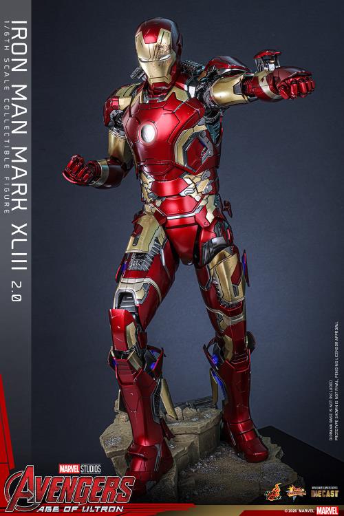 Avengers: Age of Ultron MMS865D80 Iron Man Mark XLIII (2.0) 1/6th Scale Collectible Figure Gallery Image 4