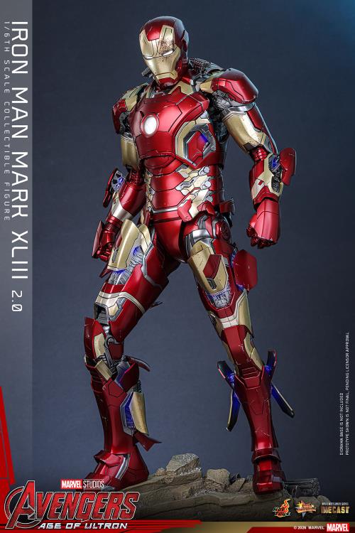 Avengers: Age of Ultron MMS865D80 Iron Man Mark XLIII (2.0) 1/6th Scale Collectible Figure Gallery Image 6