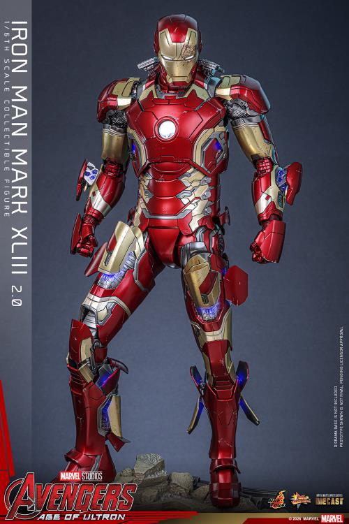 Avengers: Age of Ultron MMS865D80 Iron Man Mark XLIII (2.0) 1/6th Scale Collectible Figure Gallery Image 7