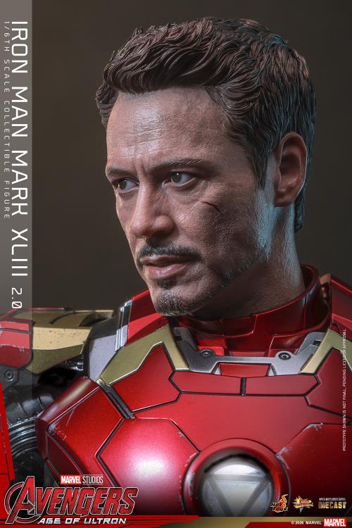 Avengers: Age of Ultron MMS865D80 Iron Man Mark XLIII (2.0) 1/6th Scale Collectible Figure Gallery Image 15
