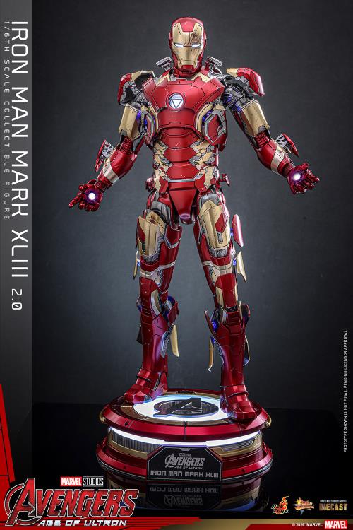 Avengers: Age of Ultron MMS865D80 Iron Man Mark XLIII (2.0) 1/6th Scale Collectible Figure Gallery Image 11