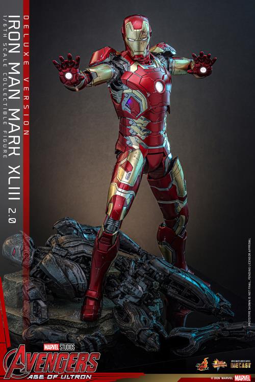 Avengers: Age of Ultron MMS866D81 Iron Man Mark XLIII (2.0) (Deluxe Version) 1/6th Scale Collectible Figure Gallery Image 9