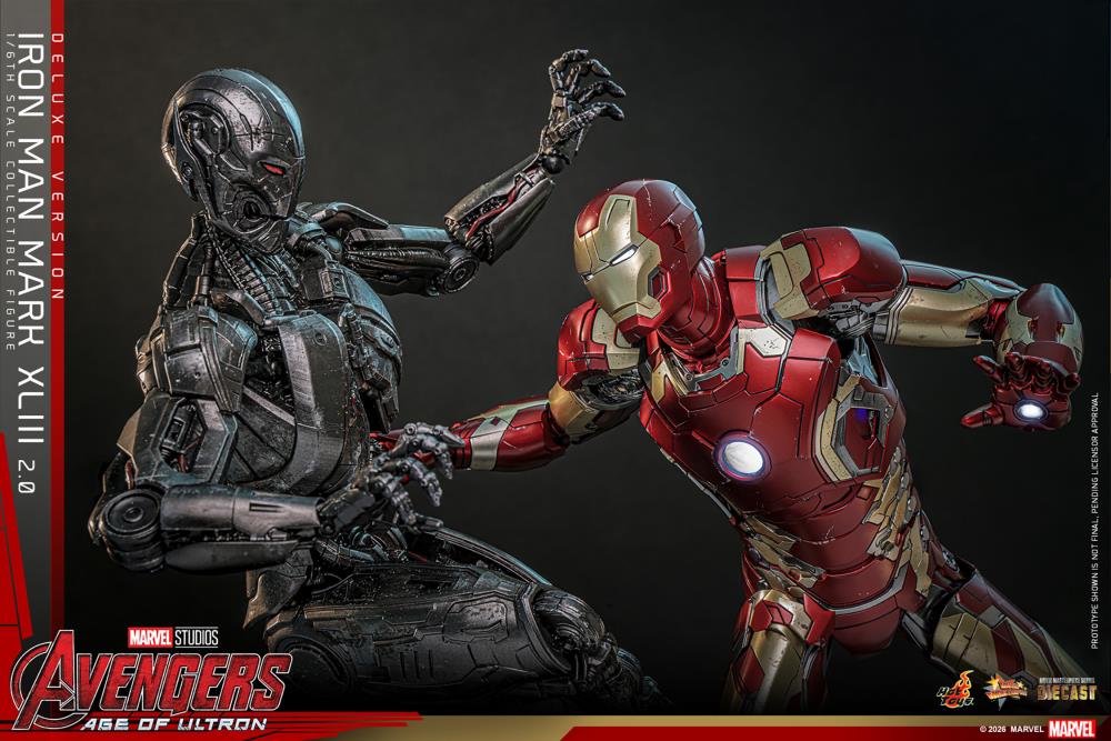 Avengers: Age of Ultron MMS866D81 Iron Man Mark XLIII (2.0) (Deluxe Version) 1/6th Scale Collectible Figure Gallery Image 17