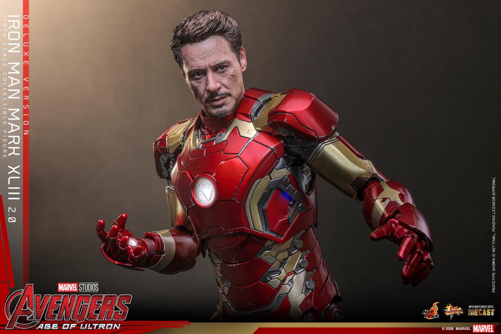 Avengers: Age of Ultron MMS866D81 Iron Man Mark XLIII (2.0) (Deluxe Version) 1/6th Scale Collectible Figure Gallery Image 15