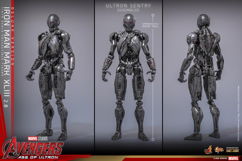 Avengers: Age of Ultron MMS866D81 Iron Man Mark XLIII (2.0) (Deluxe Version) 1/6th Scale Collectible Figure Gallery Image 22