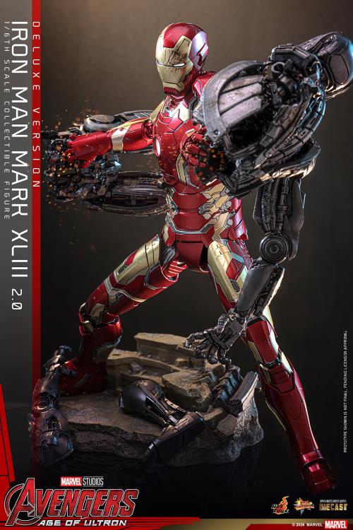 Avengers: Age of Ultron MMS866D81 Iron Man Mark XLIII (2.0) (Deluxe Version) 1/6th Scale Collectible Figure Gallery Image 6