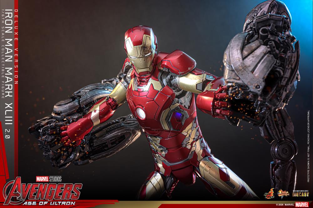 Avengers: Age of Ultron MMS866D81 Iron Man Mark XLIII (2.0) (Deluxe Version) 1/6th Scale Collectible Figure Gallery Image 16