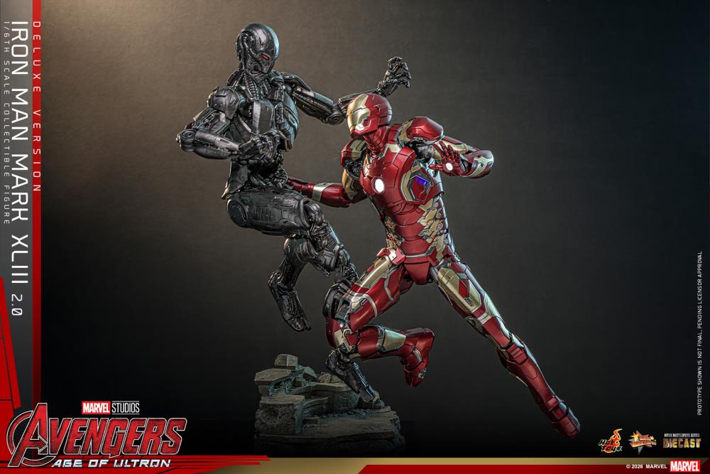 Avengers: Age of Ultron MMS866D81 Iron Man Mark XLIII (2.0) (Deluxe Version) 1/6th Scale Collectible Figure Gallery Image 4