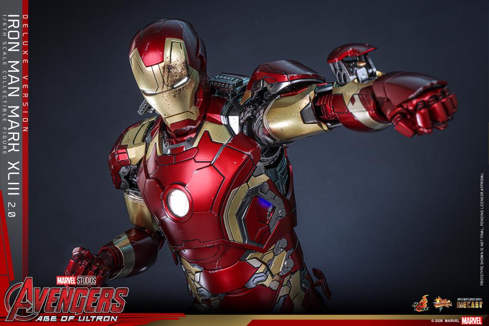Avengers: Age of Ultron MMS866D81 Iron Man Mark XLIII (2.0) (Deluxe Version) 1/6th Scale Collectible Figure Gallery Image 18