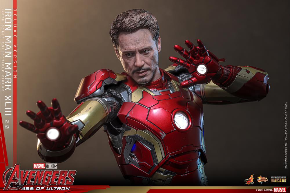 Avengers: Age of Ultron MMS866D81 Iron Man Mark XLIII (2.0) (Deluxe Version) 1/6th Scale Collectible Figure Gallery Image 14