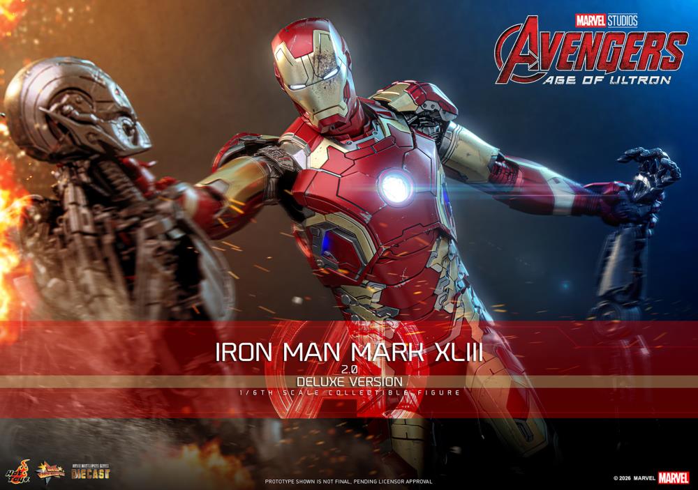 Avengers: Age of Ultron MMS866D81 Iron Man Mark XLIII (2.0) (Deluxe Version) 1/6th Scale Collectible Figure Gallery Image 3