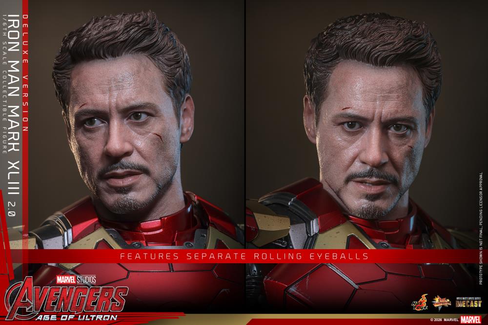 Avengers: Age of Ultron MMS866D81 Iron Man Mark XLIII (2.0) (Deluxe Version) 1/6th Scale Collectible Figure Gallery Image 24