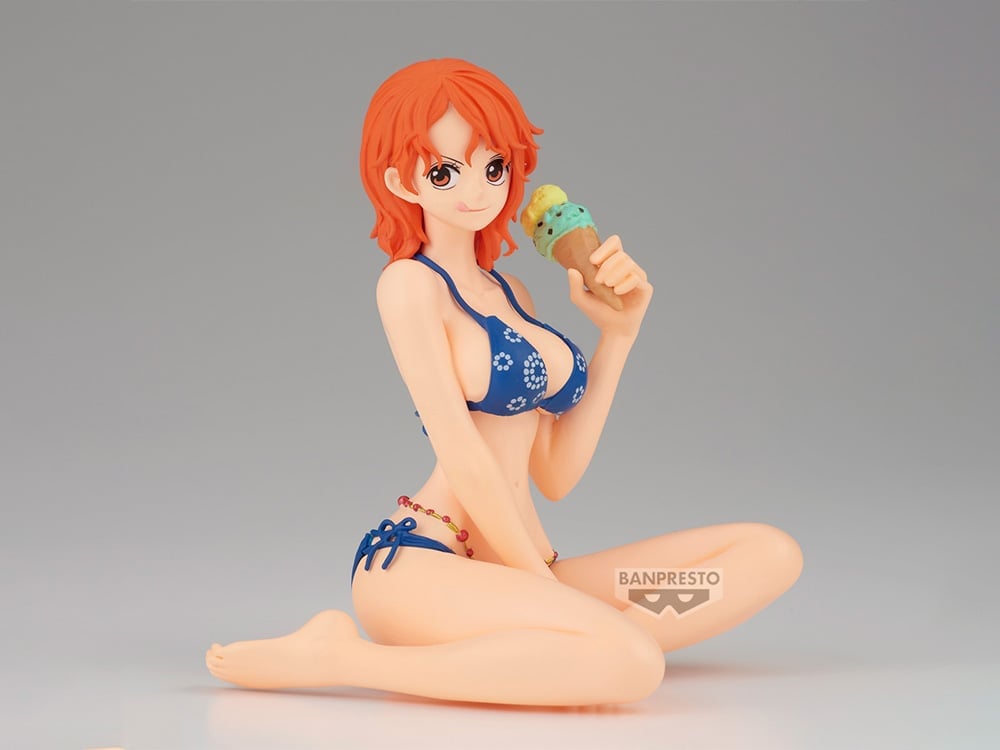 Close-up Nami Summer Style - detail rambut basah dan es krim