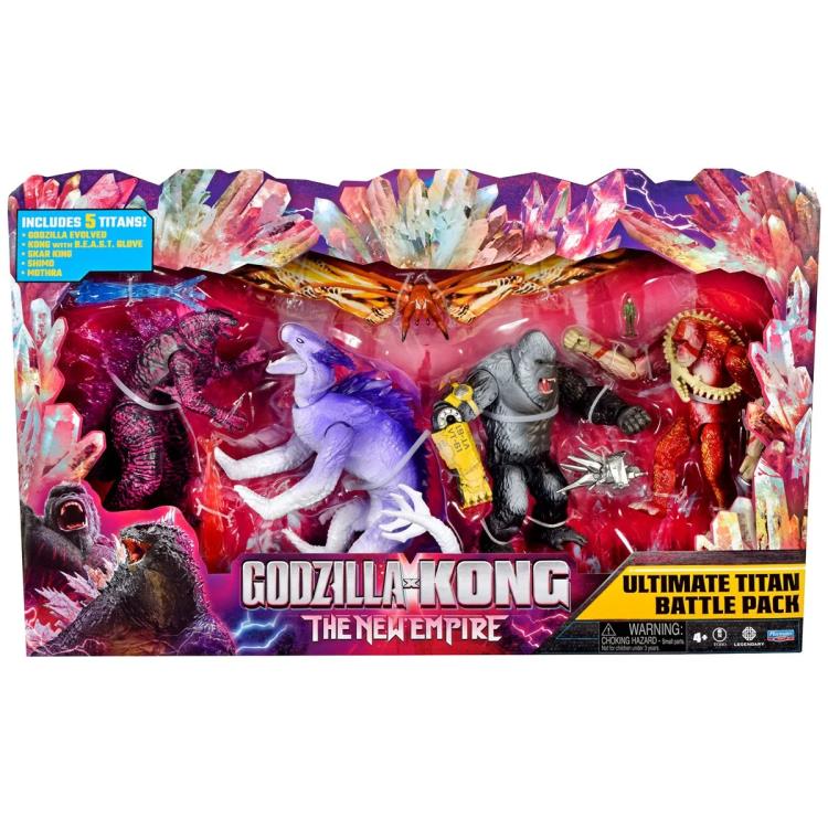 限定品 Kongming, Merchandise Set Godzilla x Kong: The New Empire Ultimate Titan Battle Pack 6-Inch