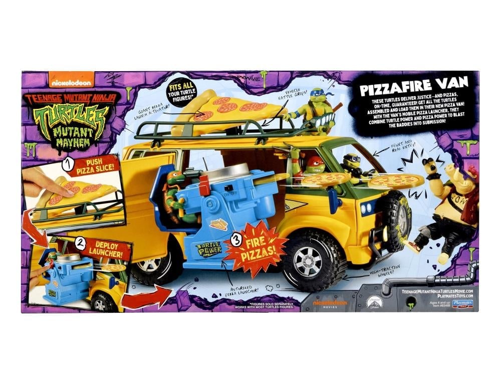 Teenage Mutant Ninja Turtles: Mutant Mayhem Pizza Fire Delivery Van Vehicle Gallery Image 9