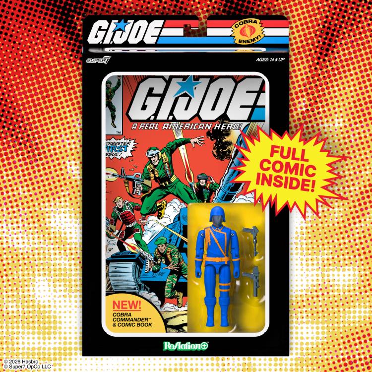 G.I. Joe ReAction+ Cobra Commander Action Figure & Comic Set Gallery Image 7