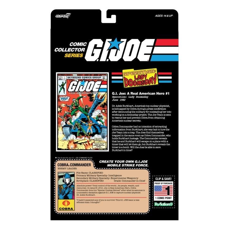 G.I. Joe ReAction+ Cobra Commander Action Figure & Comic Set Gallery Image 11