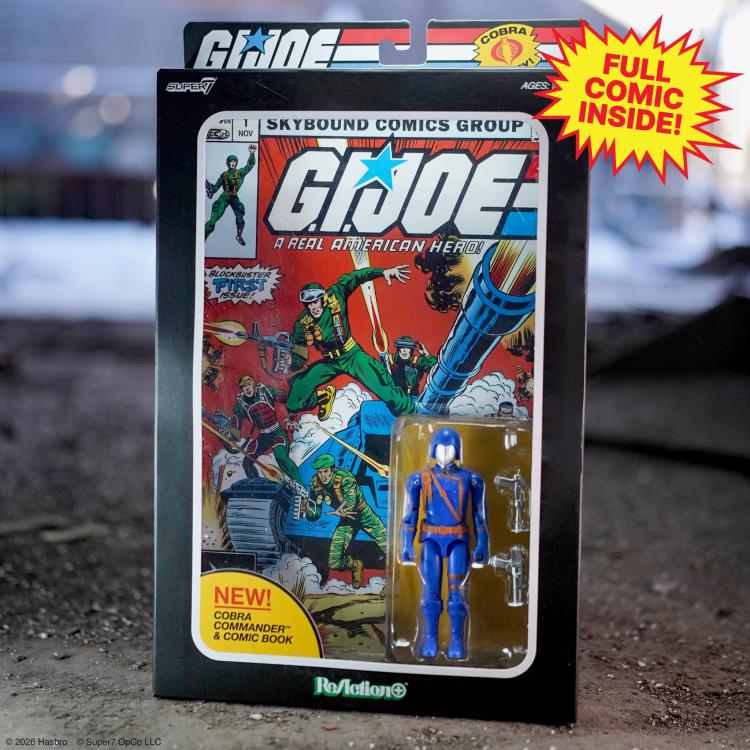 G.I. Joe ReAction+ Cobra Commander Action Figure & Comic Set Gallery Image 8