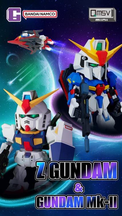 Mobile Suit Gundam QMSV Mini Z Gundam & Gundam Mk-II Box of 8 Random Figures Gallery Image 9