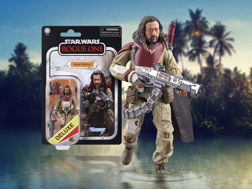 Star Wars: The Vintage Collection Baze Malbus (Rogue One) Deluxe Action Figure Gallery Image 3