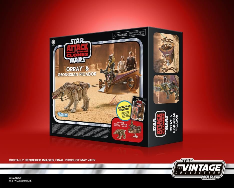 Star Wars: The Vintage Collection Orray & Geonosian Picador (Attack of the Clones) Action Figure Set Gallery Image 12
