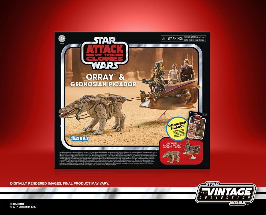 Star Wars: The Vintage Collection Orray & Geonosian Picador (Attack of the Clones) Action Figure Set Gallery Image 11