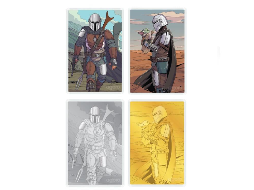 2026 Star Wars: The Mandalorian Din Djarin Random Blind Box 5g Silver Foil Collectible Gallery Image 1