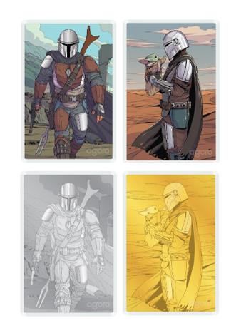 2026 Star Wars: The Mandalorian Din Djarin Random Blind Box 5g Silver Foil Collectible Gallery Image 2