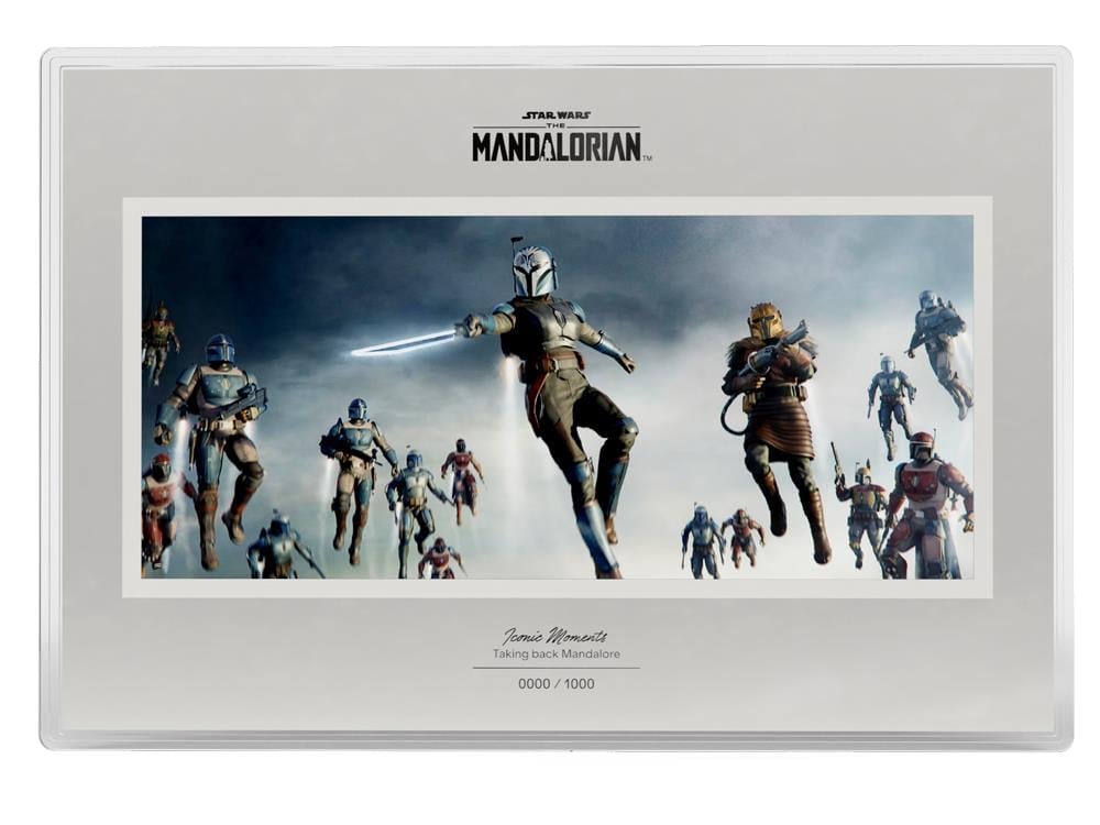 2026 Star Wars Legends of Mandalore Taking Back Mandalore 1 oz Silver Foil Collectible Gallery Image 1