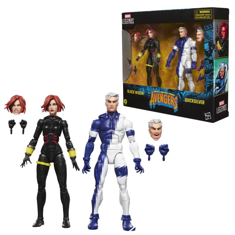 Avengers Marvel Legends Black Widow & Quicksilver Action Figure Two-Pack Gallery Image 13