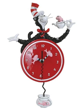 Dr. Seuss Cat in the Hat Wall Clock Gallery Image 2