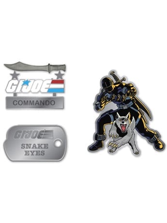 G.I. Joe Snake Eyes Pin Set Gallery Image 2