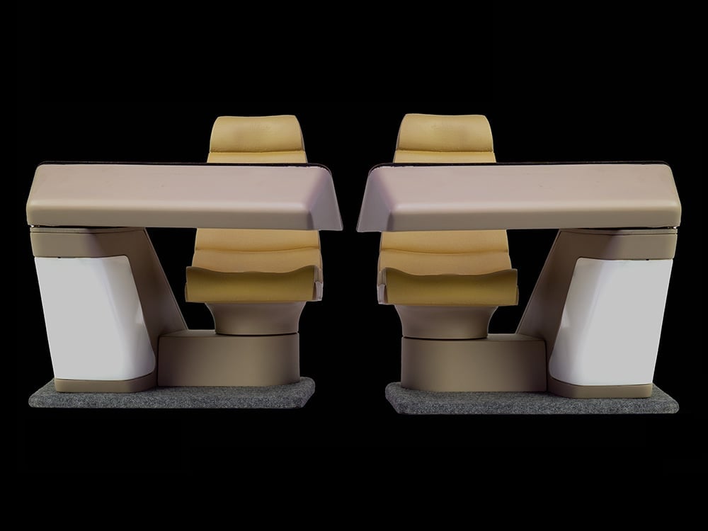 Star Trek: The Next Generation Enterprise-D Bridge Navigation and Operations Consoles 1/6 Scale Replica Set Gallery Image 1