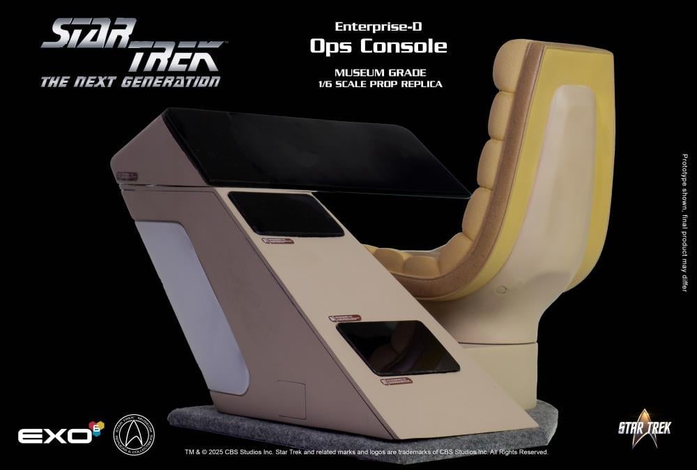 Star Trek: The Next Generation Enterprise-D Bridge Navigation and Operations Consoles 1/6 Scale Replica Set Gallery Image 14