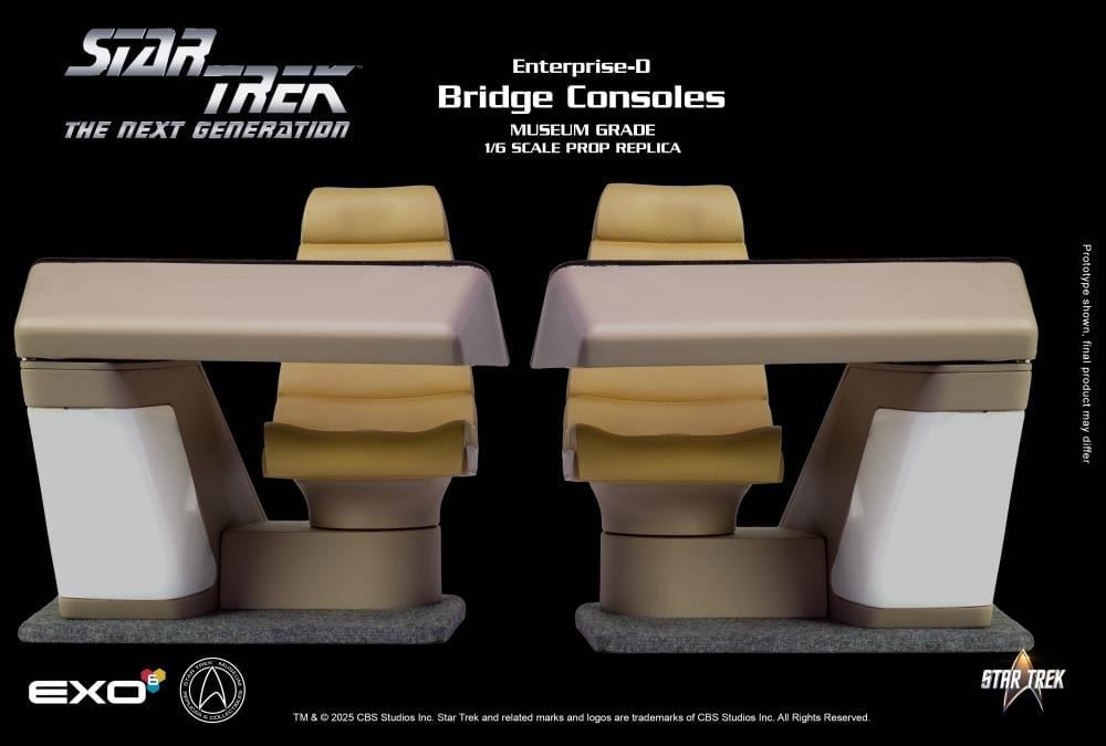 Star Trek: The Next Generation Enterprise-D Bridge Navigation and Operations Consoles 1/6 Scale Replica Set Gallery Image 5